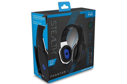 Stealth Phantom V Premium Stereo Gaming Headset For PS5 - Black and Blue