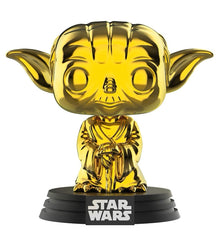 Funko Pop! Star Wars Yoda #124 Gold Chrome 2019 Galactic Convention Exclusive