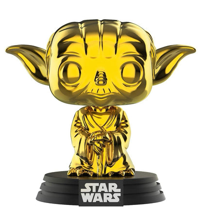 Funko Pop! Star Wars Yoda #124 Gold Chrome 2019 Galactic Convention Exclusive