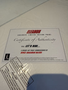 Eaglemoss Eleanor Mustang “Let’s Ride” Limited Edition Art Print with COA