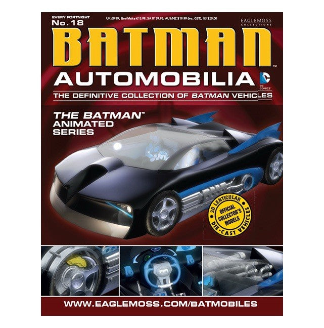 Eaglemoss Batman Automobilia #18 Batmobile Animated Series 1:43 Model & Magazine