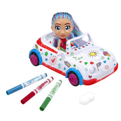 Crayola - Colour 'n' Style Friends Coupe Bluebell Doll Art Playset
