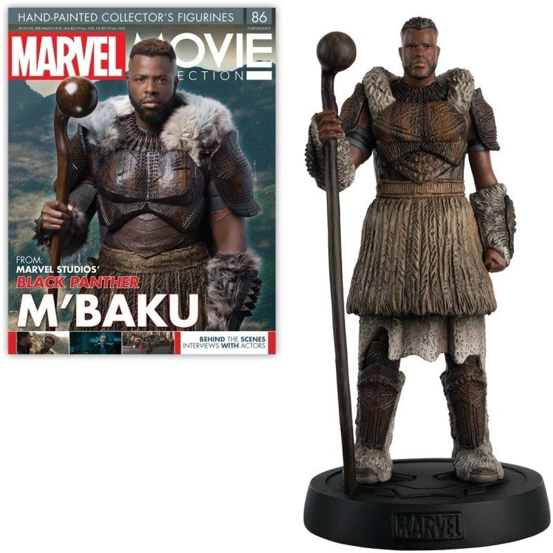 Eaglemoss Marvel Movie Collection M’Baku Figure  #86 & Magazine Black Panther