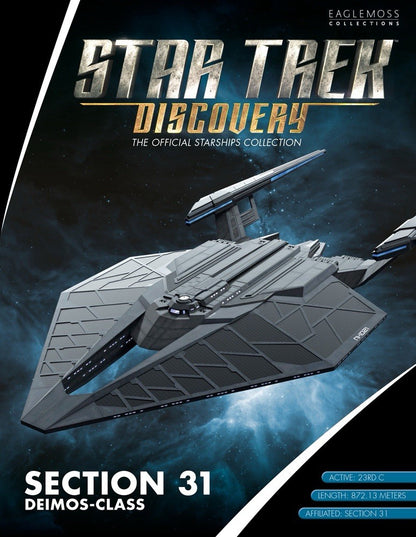 Eaglemoss Star Trek Discovery Section 31 Deimos-Class Starship w/ Magazine