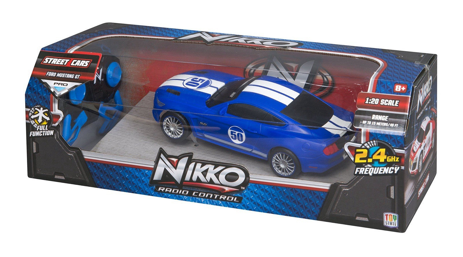 Nikko RC Ford Mustang GT 1:20 Scale 2.4GHz Full Function Radio Control Car