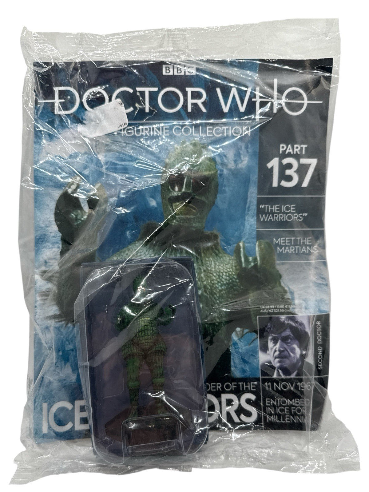 Eaglemoss Doctor Who Figurine Collection #137 Ice Warrior Varga w/ Magazine