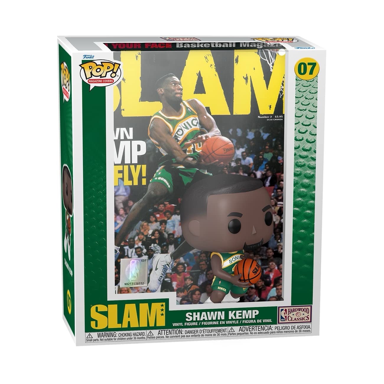 Funko POP! NBA Magazine Covers: SLAM - Shawn Kemp #07