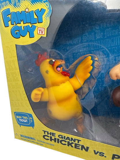 Mezco Family Guy Giant Chicken vs Peter Action Figure Set (2010) New And Sealed