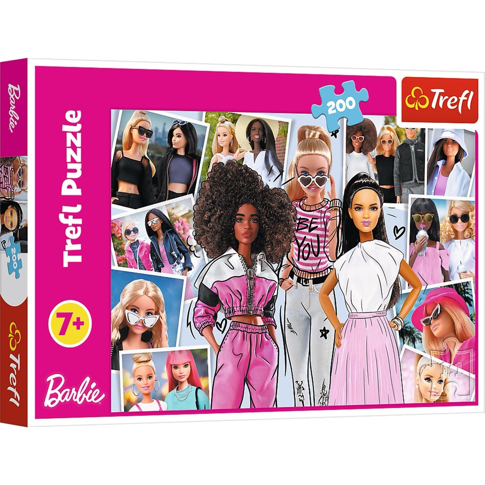 Trefl Barbie 200 Piece Jigsaw Puzzles for Kids – Barbie & Friends (Box Crease) 