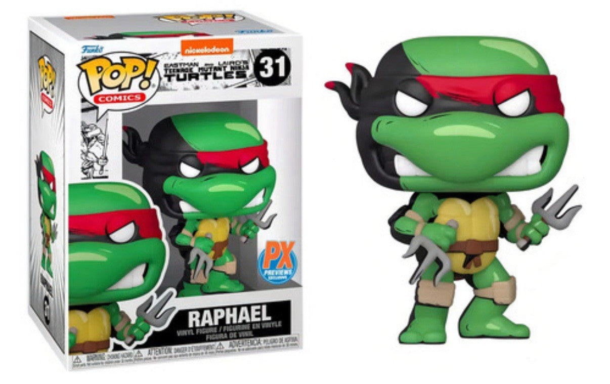 Funko Pop Comics TMNT Raphael PX Previews Special Edition Vinyl Figure #31