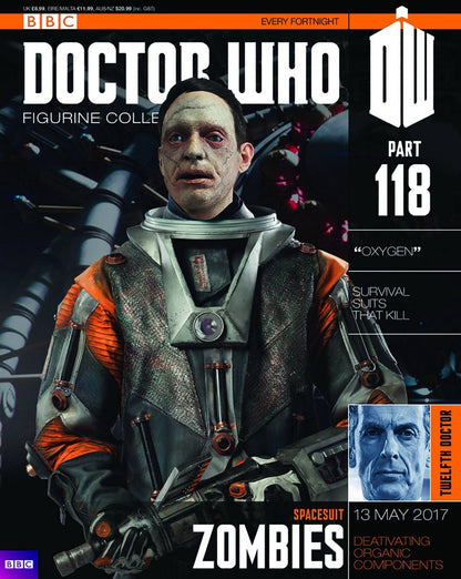 Eaglemoss Doctor Who Figurine Collection #118 Spacesuit Zombie w/ Magazine