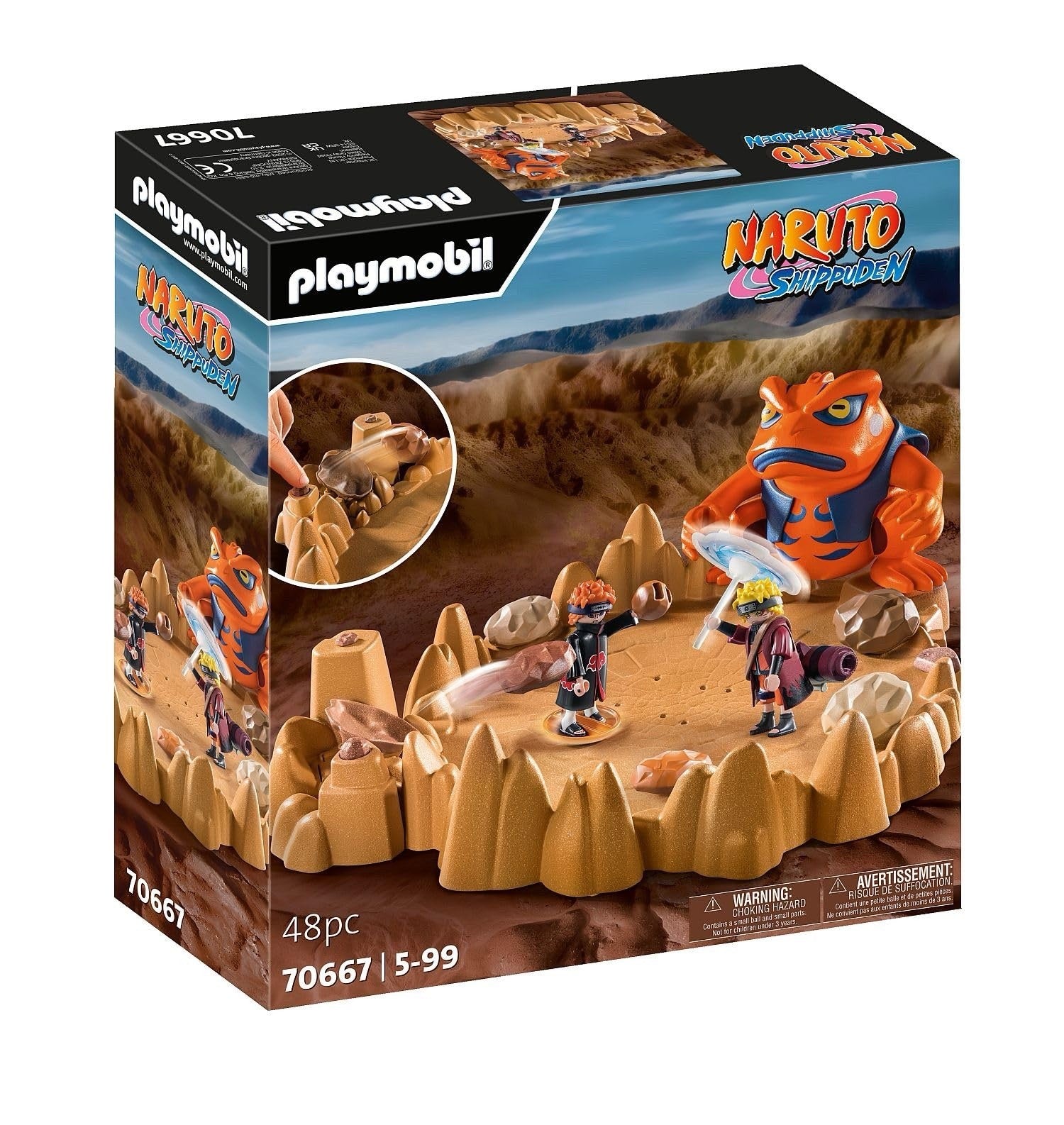 Playmobil Naruto Shippuden 70667 Naruto vs Pain Battle Set 48pc