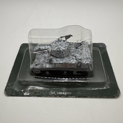 Eaglemoss M3A1 Stuart Light Tank – Russian Tanks Collection – Winter Camo – 1:72