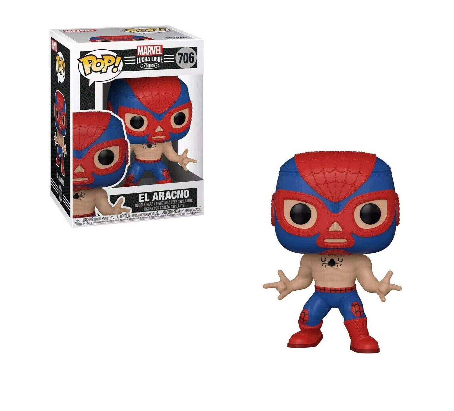 Funko Pop! Marvel Lucha Libre El Aracno #706 Vinyl Bobble-Head Figure
