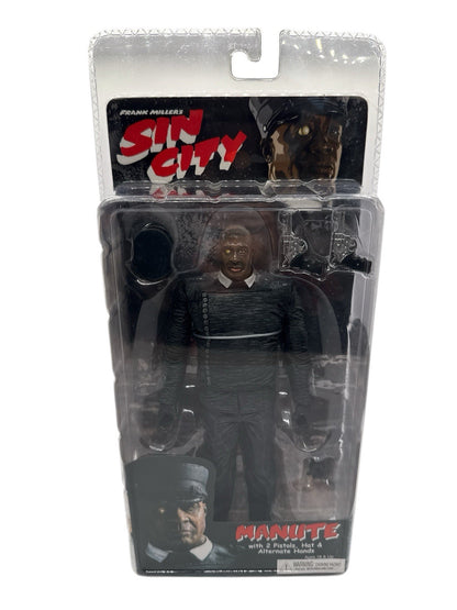 NECA Sin City Manute Action Figure Series 1 – With Pistols, Hat & Extra Hands