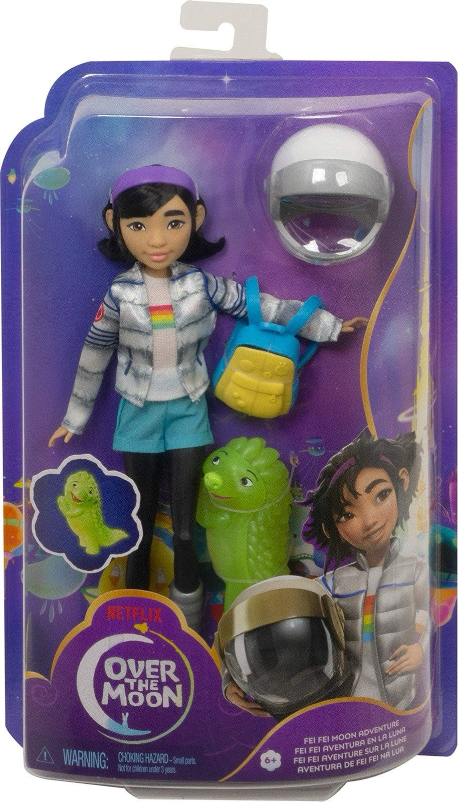 Netflix Over the Moon Fei Fei Moon Adventure Doll with Gobi Figure by Mattel
