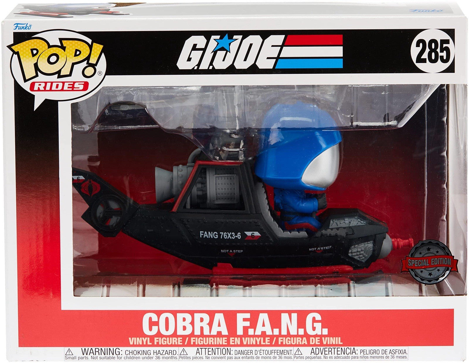 Funko Pop! Rides G.I. Joe Cobra F.A.N.G. #285 Special Edition Vinyl Figure