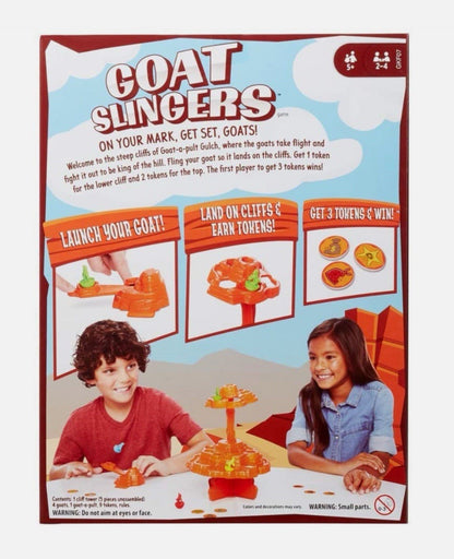 Goat Slingers Kids Game With Cliff Tower And Launcher
