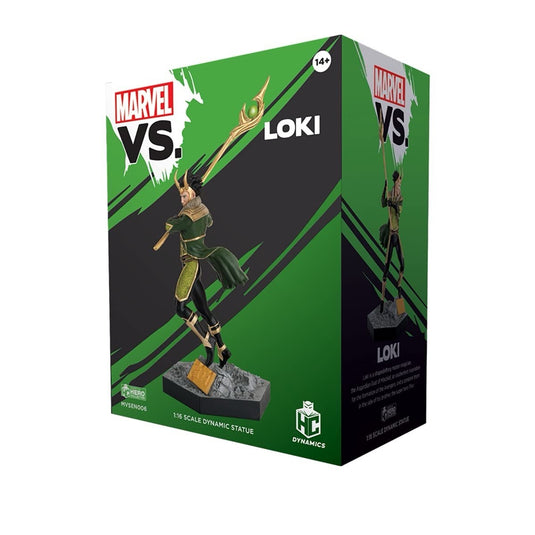 Eaglemoss Marvel VS. Loki 1:16 Scale Dynamic Statue Figure (Box Damaged)