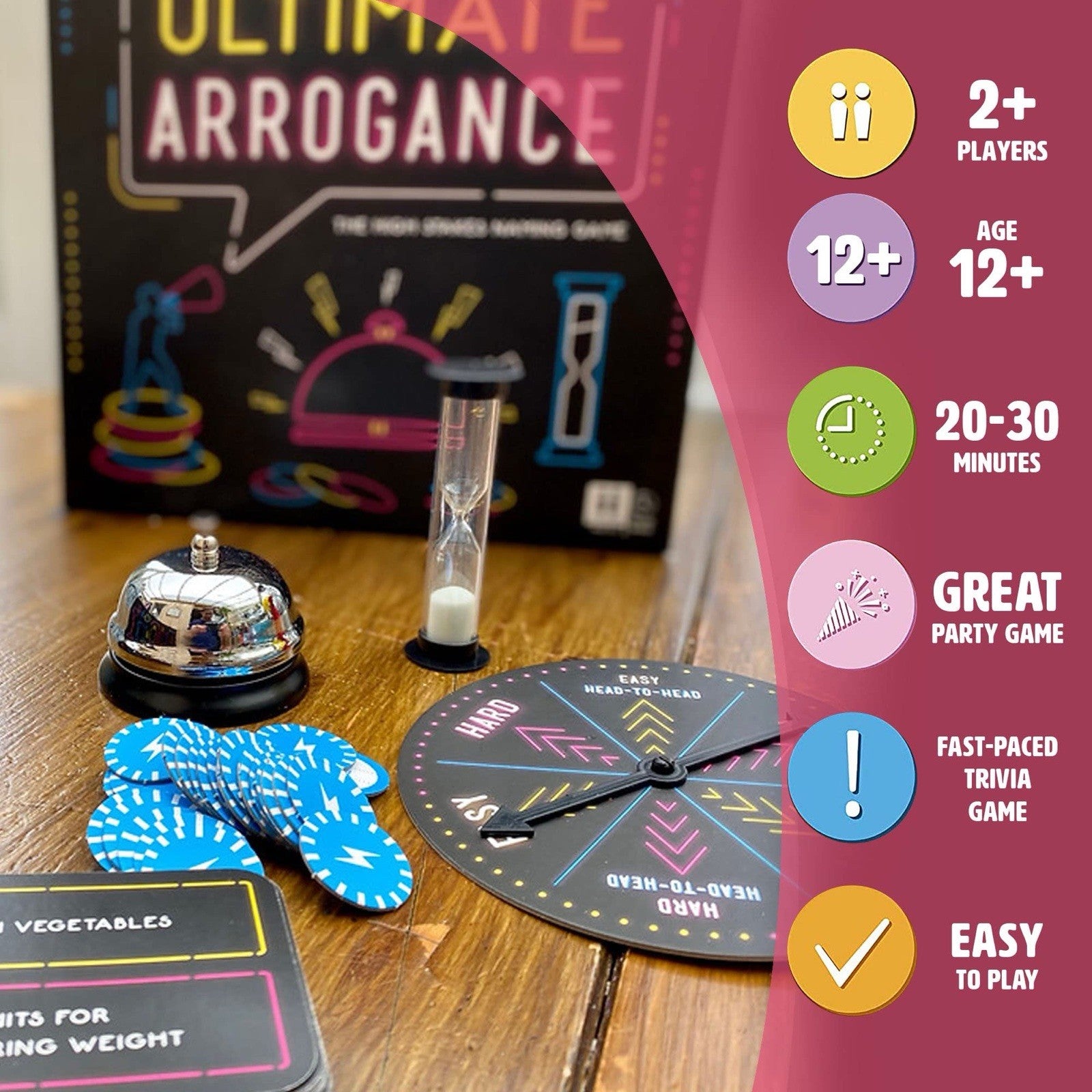 Ultimate Arrogance High Stakes Party Card Game (Damaged Box)