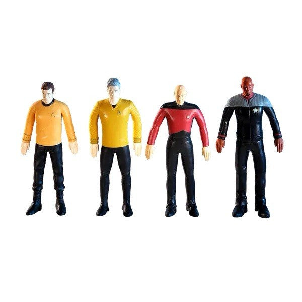 Star Trek FleXfigs The Captains 4-Pack Kirk, Pike, Picard & Sisko (Box Damaged)
