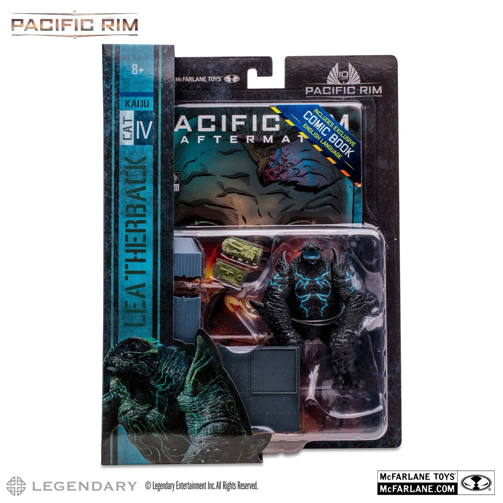 McFarlane Toys Pacific Rim Leatherback (Kaiju) Action Figure And Comic