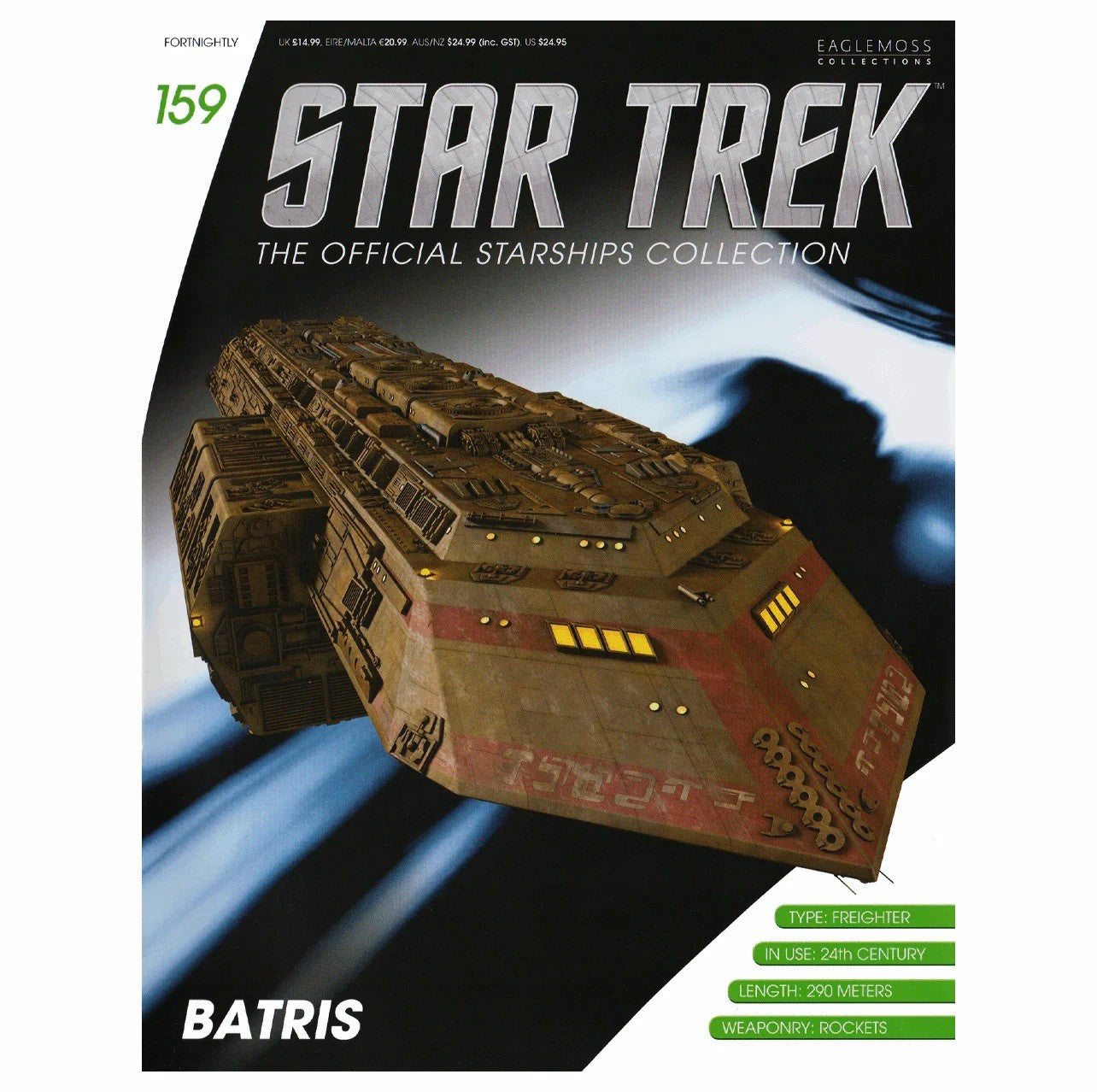 Eaglemoss Star Trek Official Starships Collection #159 Batris & Magazine