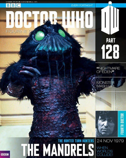 Eaglemoss Doctor Who Figurine Collection #128 Mandrel w/ Magazine