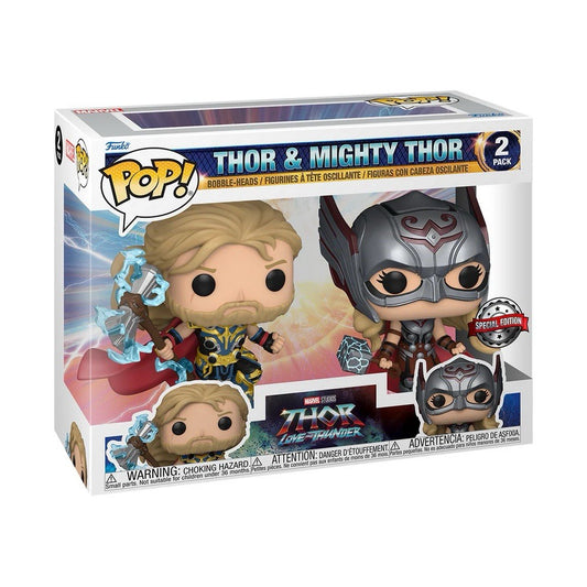 Funko Pop! Marvel Thor & Mighty Thor 2-Pack – Love and Thunder Special Edition