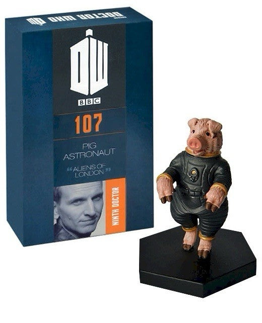Eaglemoss Doctor Who Figurine Collection #107 Pig Astronaut Figure & Magazine