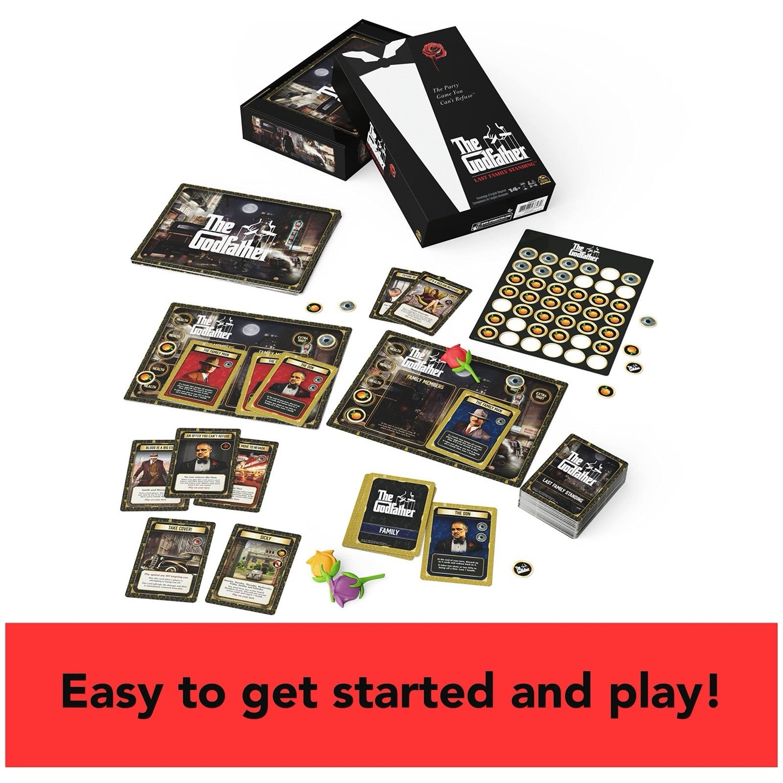 The Godfather Last Family Standing Board Game - 3-6 Players - Ages 14+