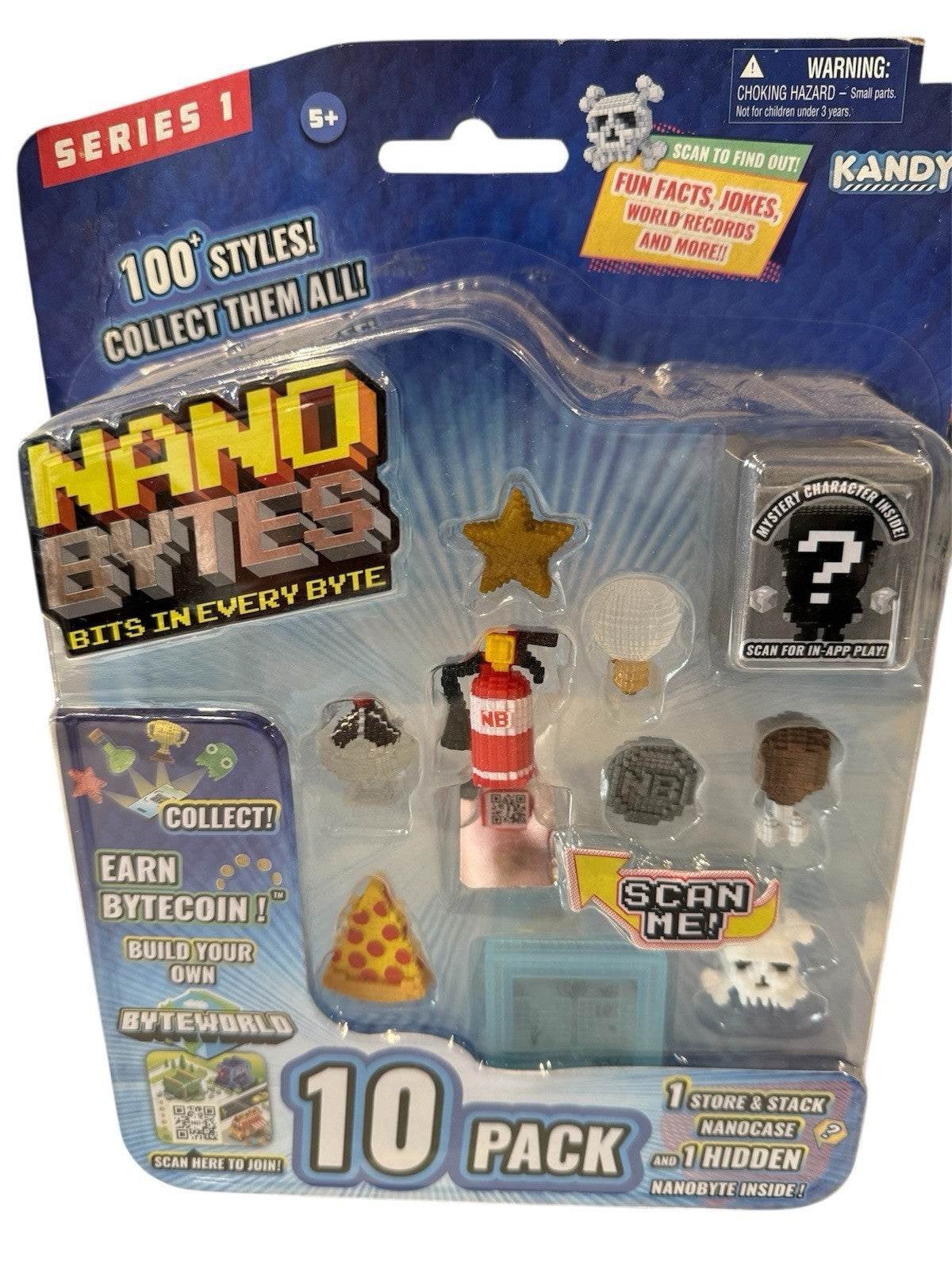 Nano Bytes Series 1 10-Pack Collectible Figures Bundle of 3 Packs (Kandy Toys)