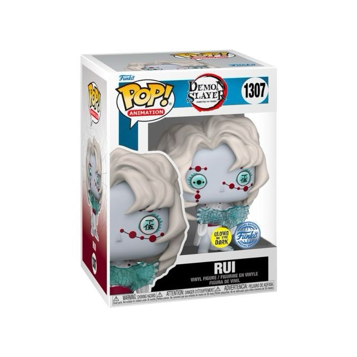 Funko POP! Tee & Vinyl Demon Slayer Rui Glow in the Dark #1307 - Choose Size