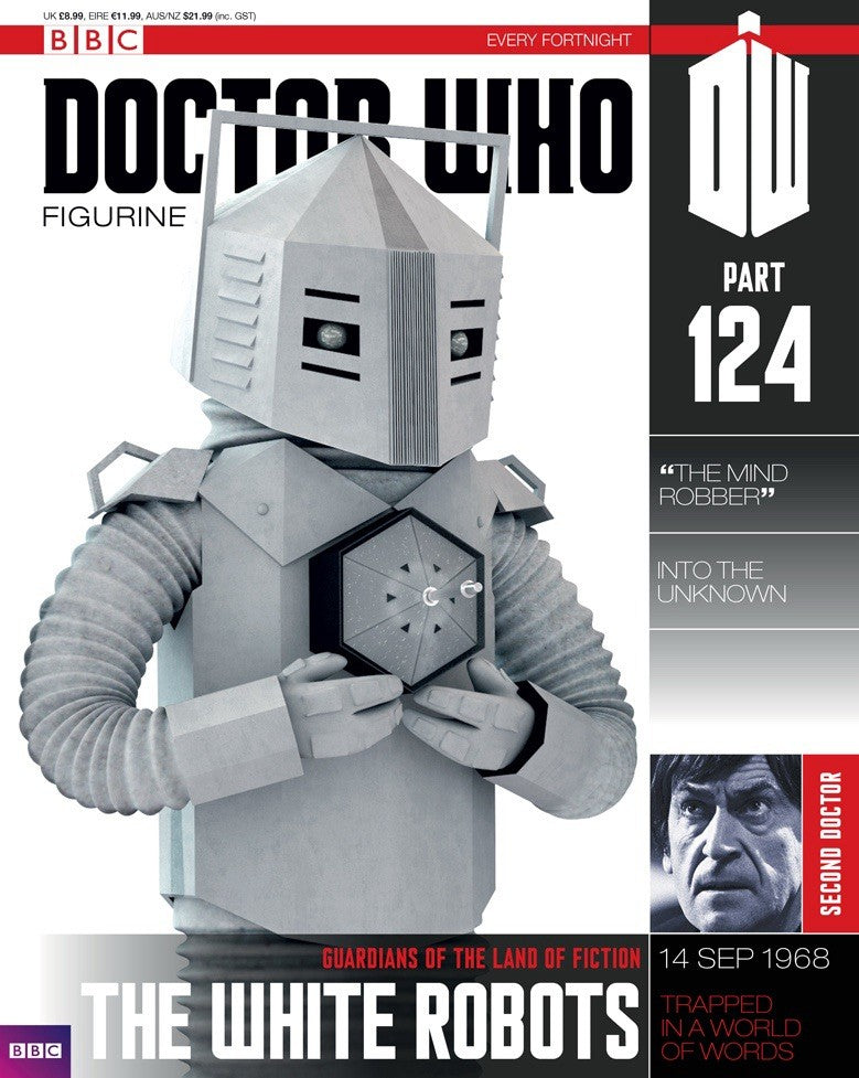 Eaglemoss Doctor Who Figurine Collection #124 White Robot w/ Magazine