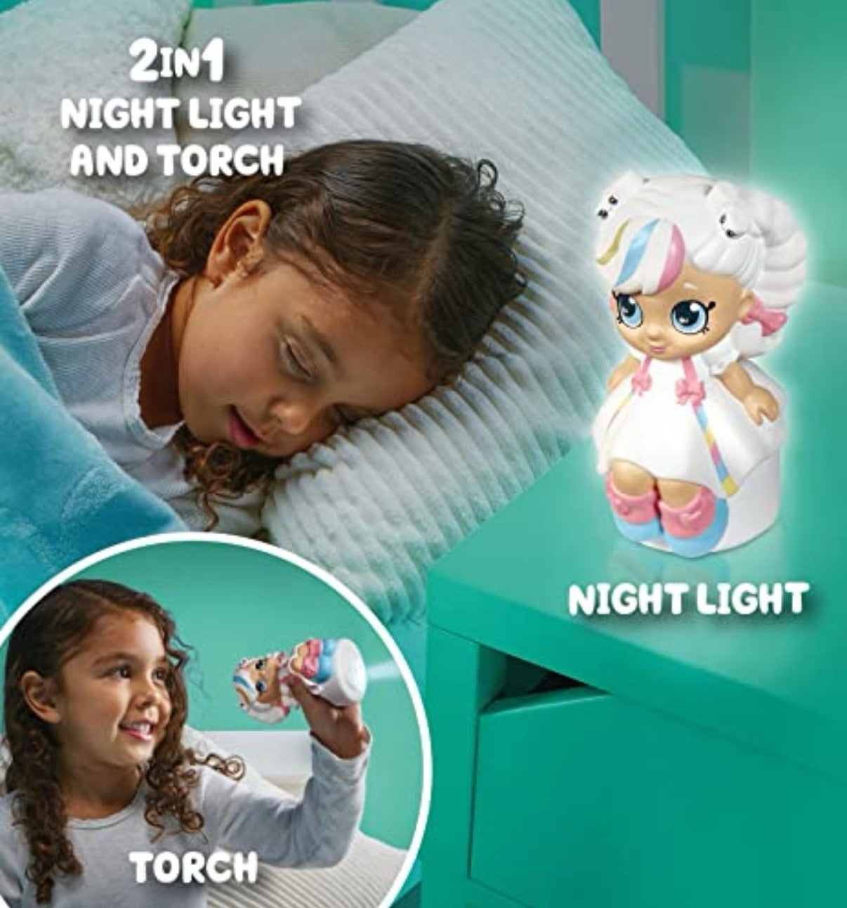 Kindi Kids GoGlow Marsha Mello 2-in-1 Night Light & Torch (Box Wear)