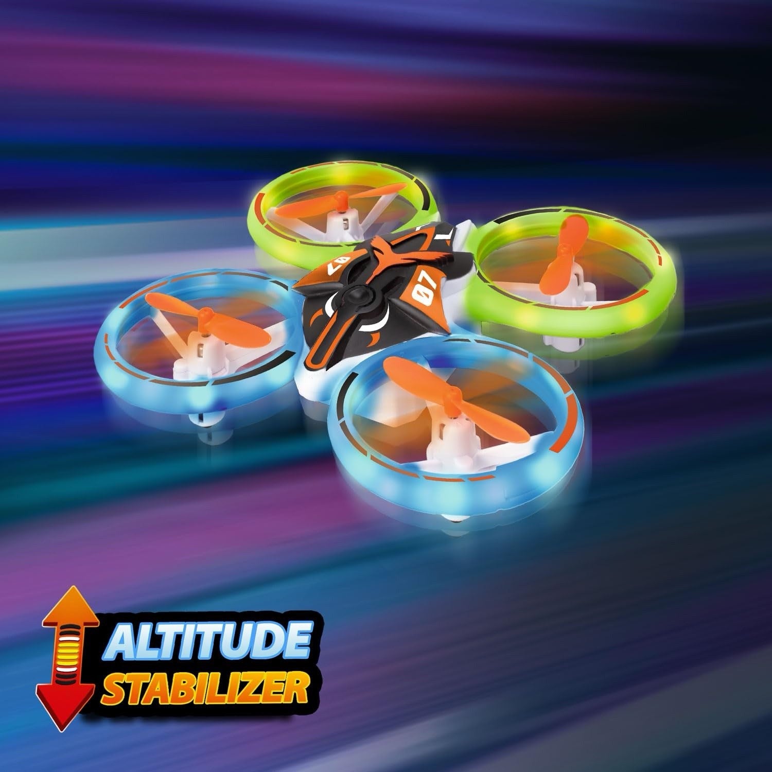 Xtrem Raiders Racing Drone Indoor Or Outdoor Kids Drone With Neon Lights