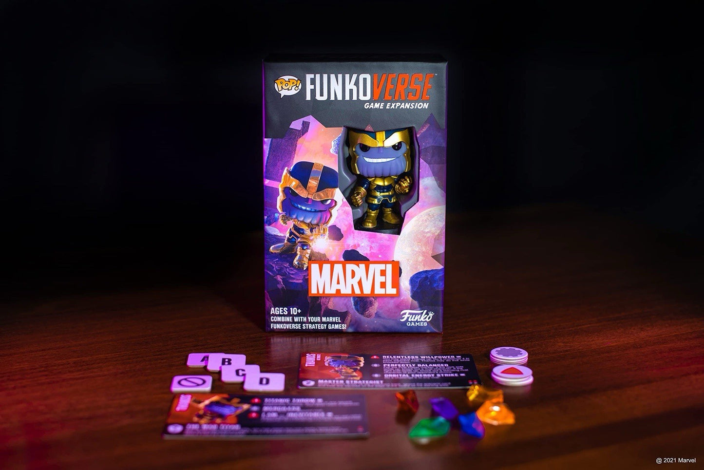 FunkoVerse Marvel Thanos 101 Game Expansion Pop! Mover Strategy Game