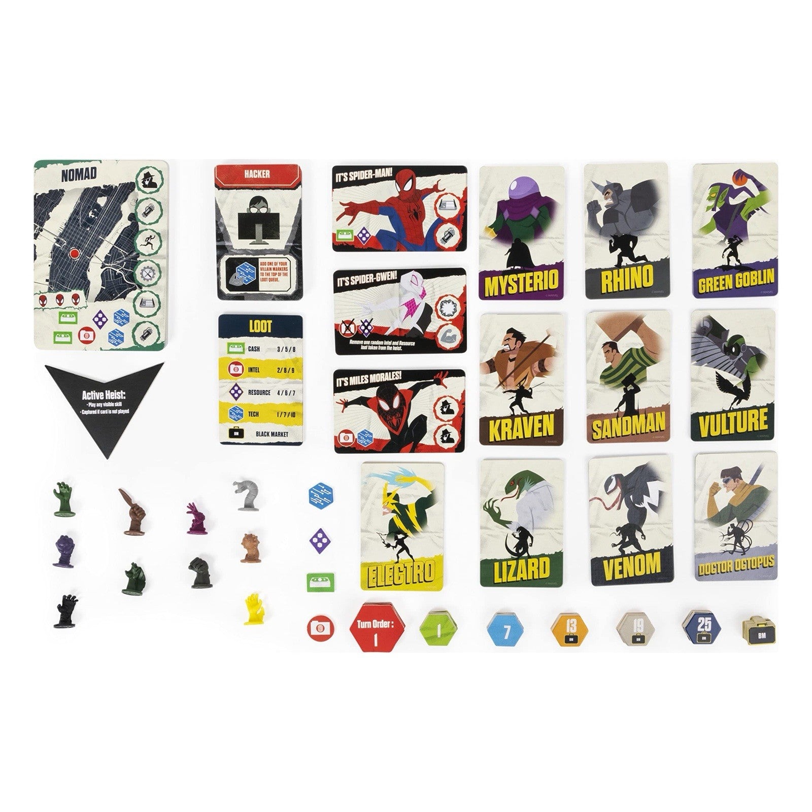 Marvel Sinister Six - Spider-Man Villains Heist Card Game By Spin Master