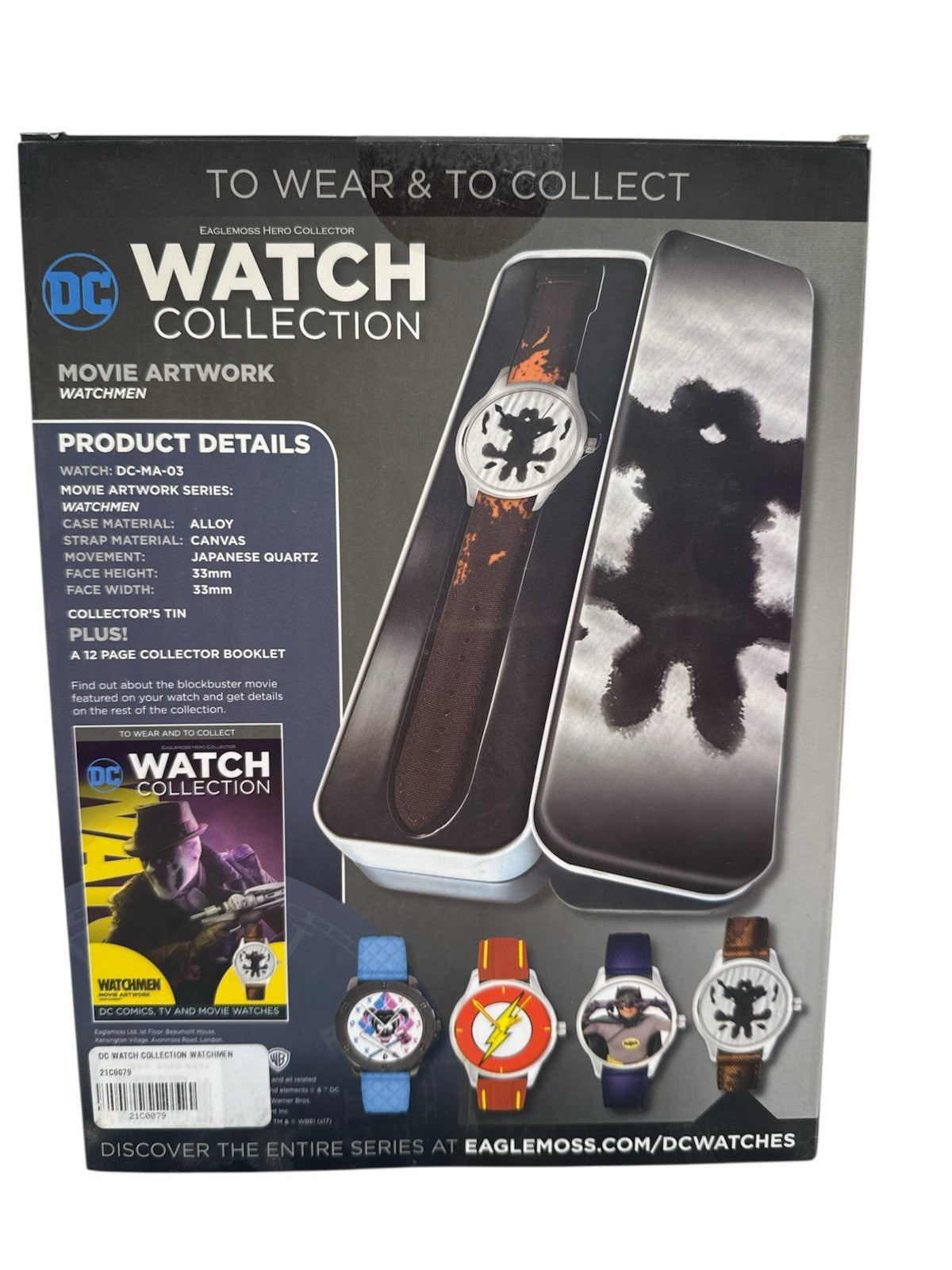 Eaglemoss DC Watch Collection Watchmen Movie Artwork Edition