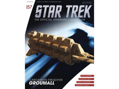Eaglemoss Star Trek Starship Collection #157 Cardassian Freighter Groumall & Mag