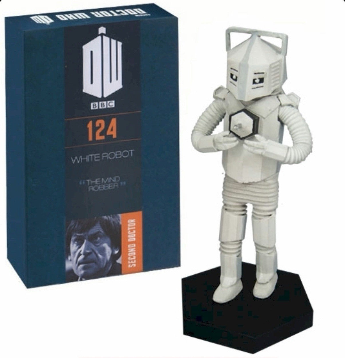 Eaglemoss Doctor Who Figurine Collection #124 White Robot w/ Magazine
