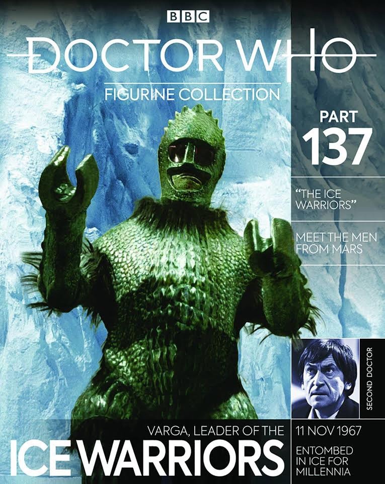 Eaglemoss Doctor Who Figurine Collection #137 Ice Warrior Varga w/ Magazine