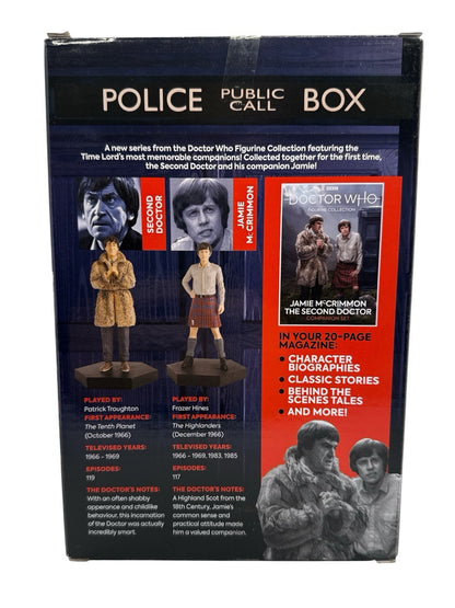 Eaglemoss Doctor Who Figurine Collection Jamie McCrimmon & Second Doctor Set