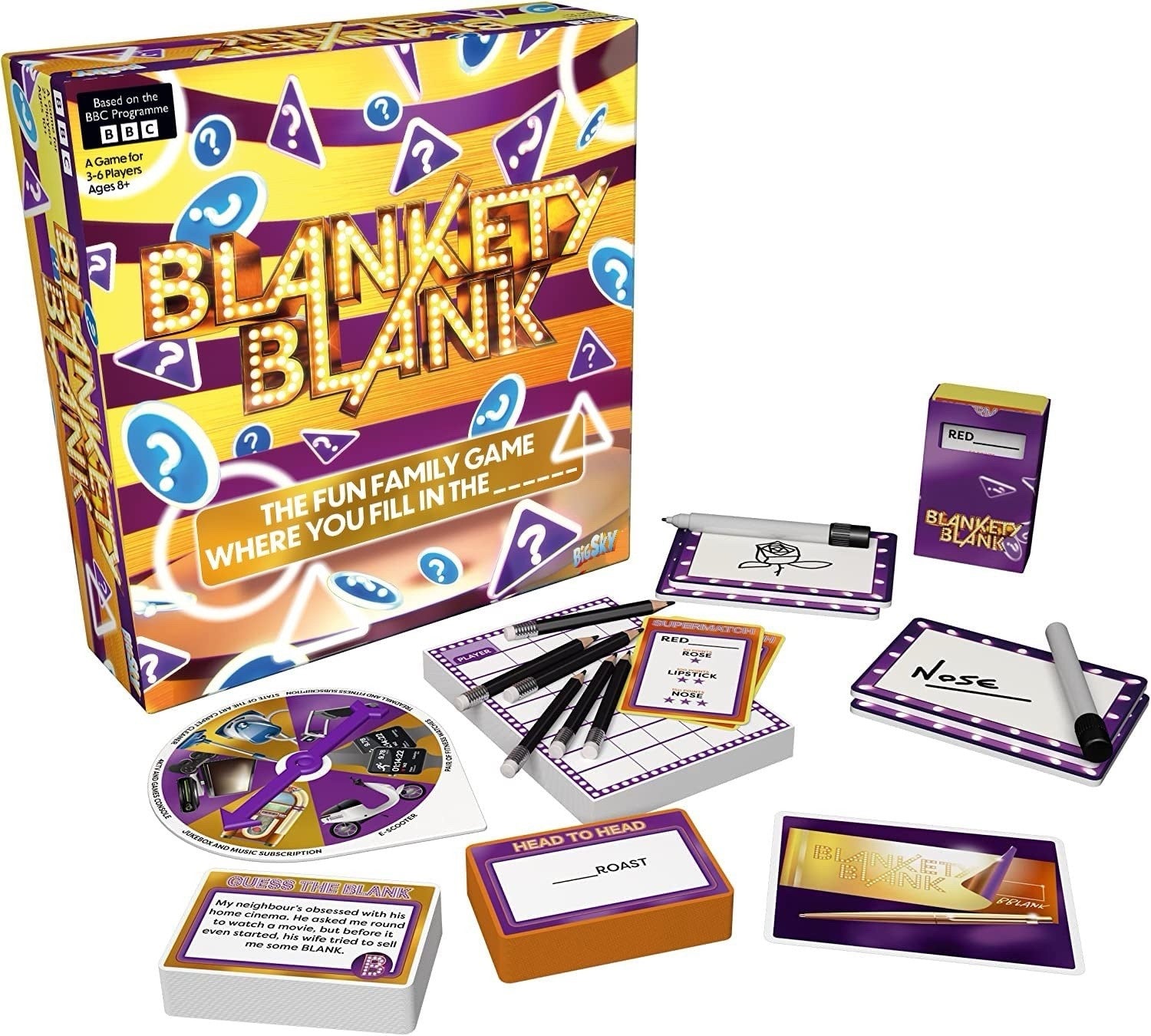 Blankety Blank BBC Family Party Game | 3–6 Players | Ages 8+