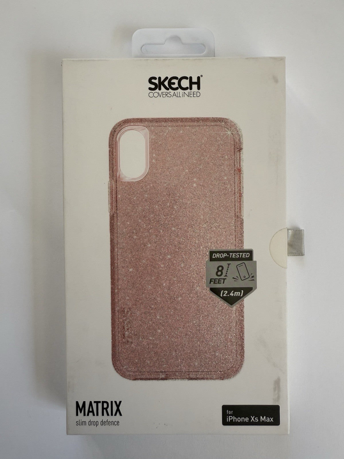 Skech Matrix Slim Drop Defence iPhone XS Max Pink Glitter Case