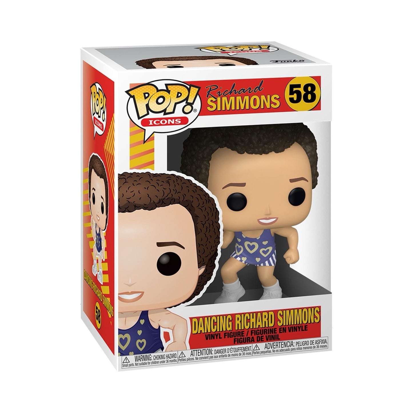 Funko Pop! Icons Richard Simmons #58 Dancing Vinyl Figure (Box Worn)