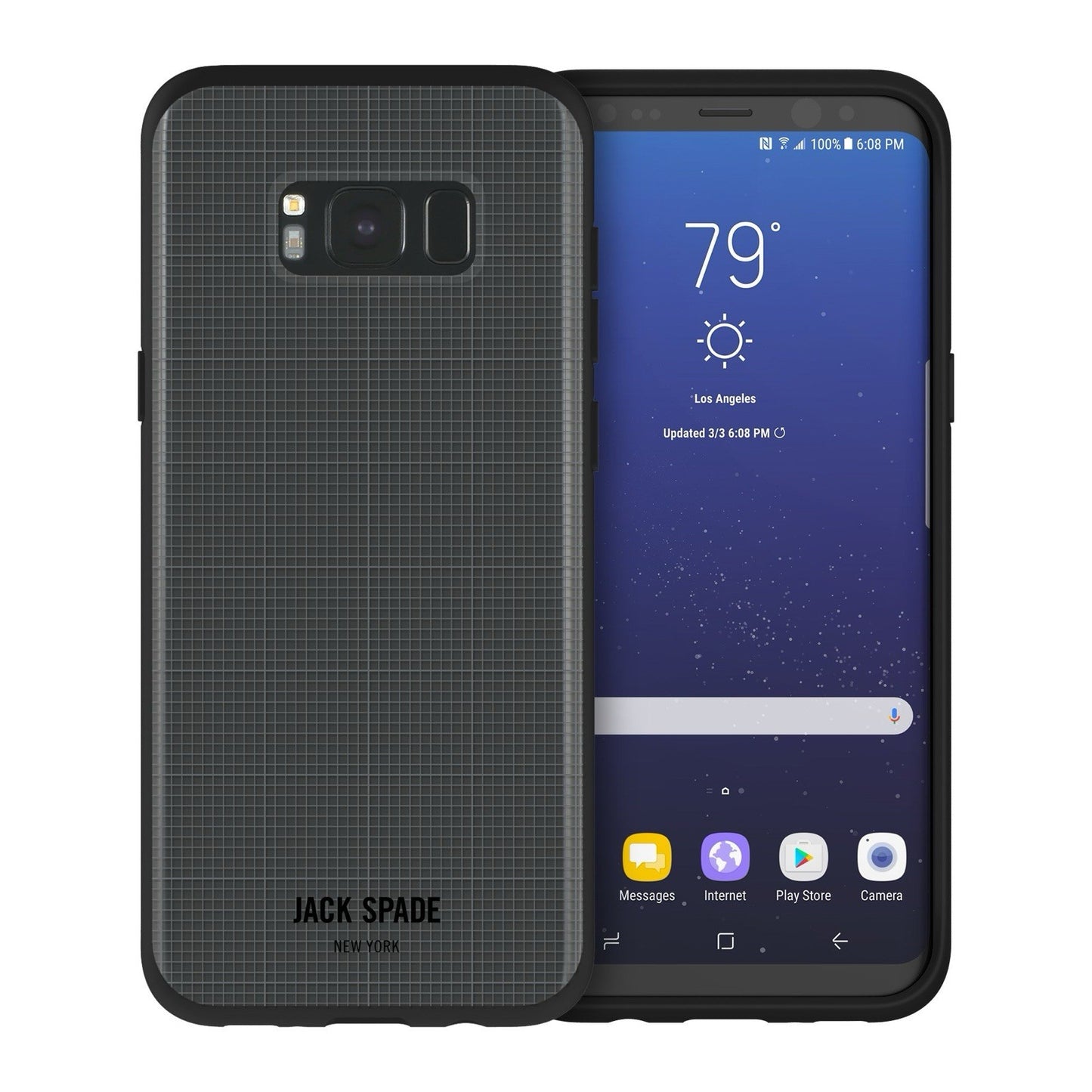 Jack Spade New York Printed Clear Case Samsung S8+ Case