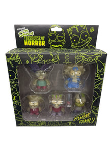 Kidrobot The Simpsons Treehouse of Horror Zombie Family Glow Vinyl Figures