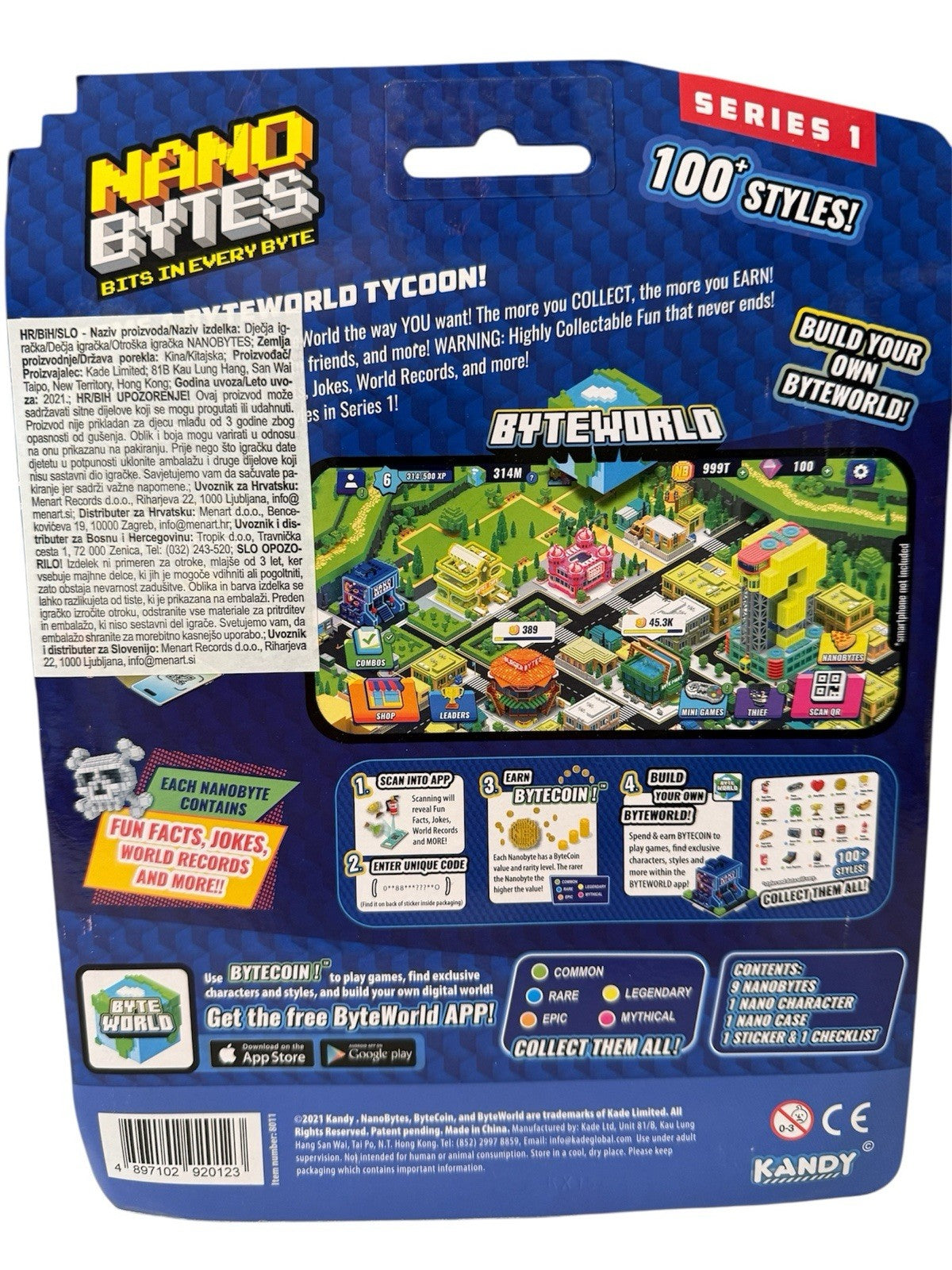 Nano Bytes Series 1 10-Pack Collectible Figures Bundle of 3 Packs (Kandy Toys)
