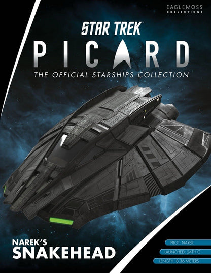 Eaglemoss Star Trek Picard Narek’s Snakehead Starship with Magazine